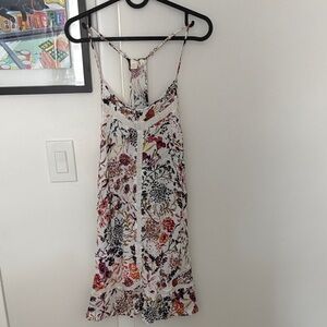 Floral Lace-Trim Summer Slip Dress